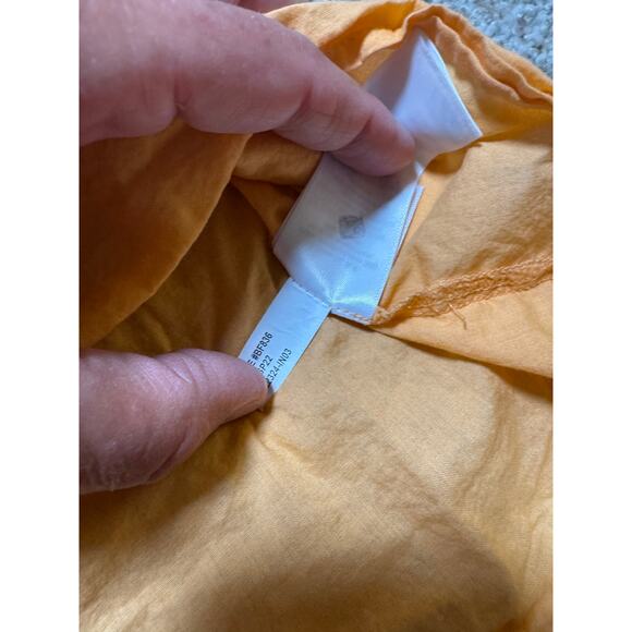 J. CREW Women's ruffle, sleeveless blouse, size Lg, Light Orange - Picture 7 of 10